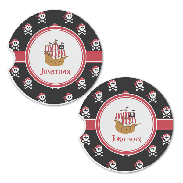 Pirate Sandstone Car Coasters - Set of 2