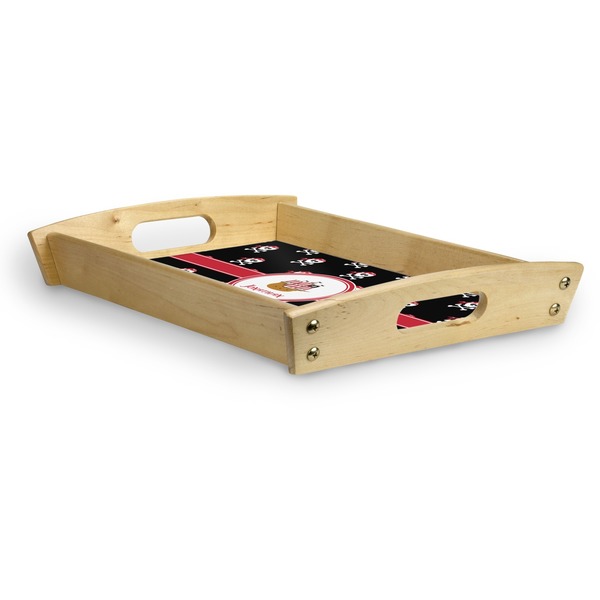 Pirate Serving Tray Wood Small - Corner