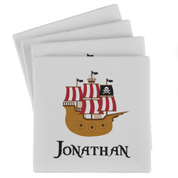 Pirate Absorbent Stone Coasters - Set of 4 (Personalized)