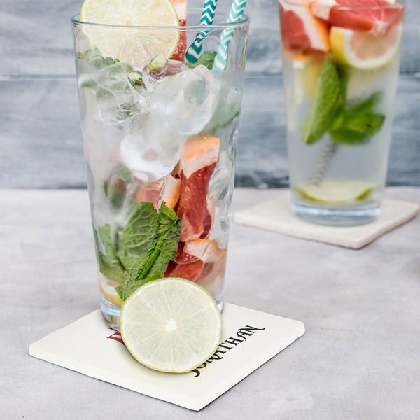 Pirate Set of 4 Stone Coasters - In Context View