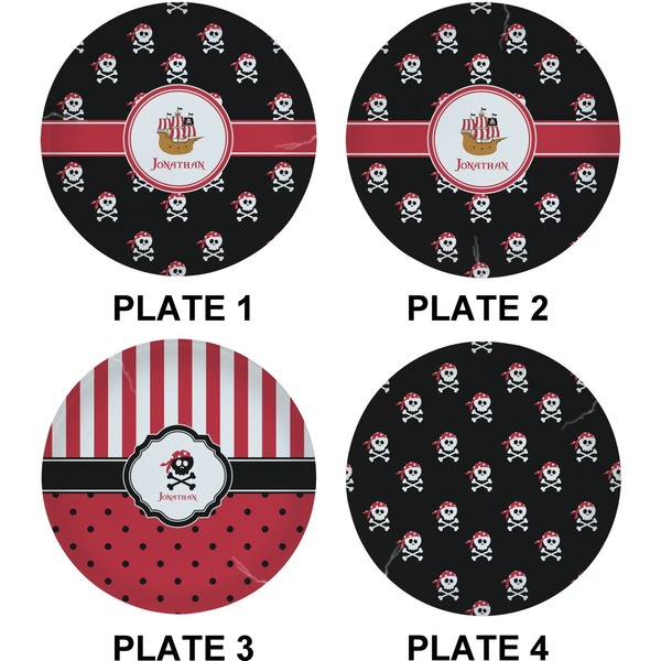 Pirate Set of Lunch / Dinner Plates (Approval)