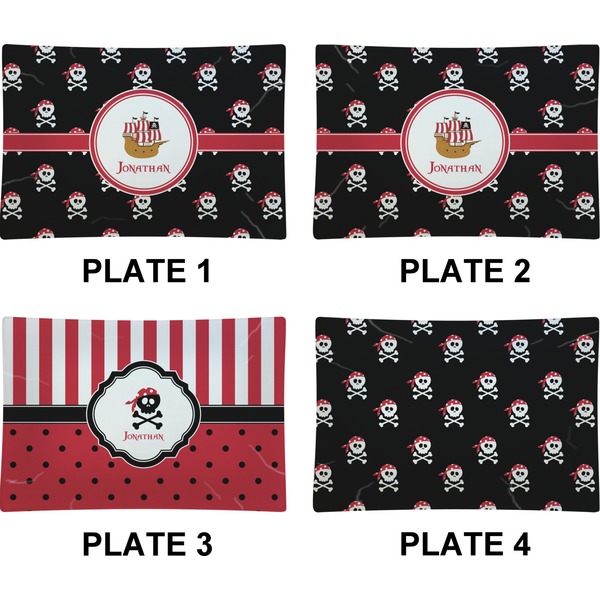 Pirate Set of Rectangular Appetizer / Dessert Plates (Approval)