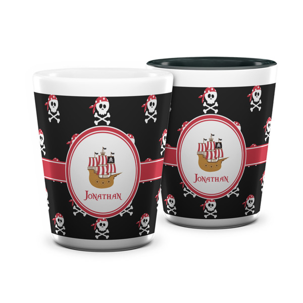 Custom Pirate Ceramic Shot Glass - 1.5 oz (Personalized)