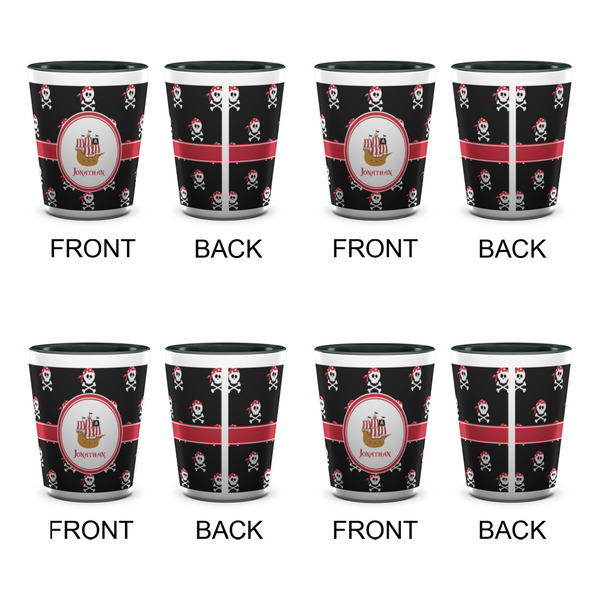 Pirate Shot Glassess - Two Tone - Set of 4 - APPROVAL