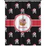 Pirate Extra Long Shower Curtain - 70"x84" (Personalized)