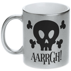 Pirate Metallic Silver Mug (Personalized)