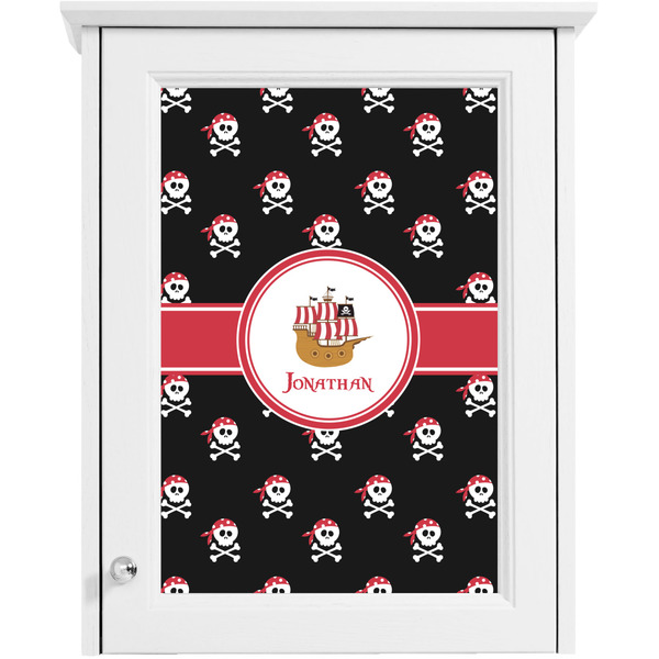 Pirate Single White Cabinet Decal