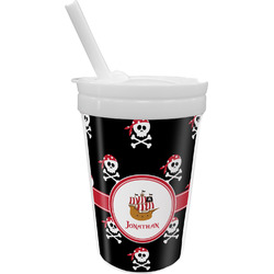 Pirate Sippy Cup with Straw (Personalized)