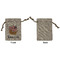 Pirate Small Burlap Gift Bag - Front Approval
