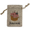 Pirate Small Burlap Gift Bag - Front