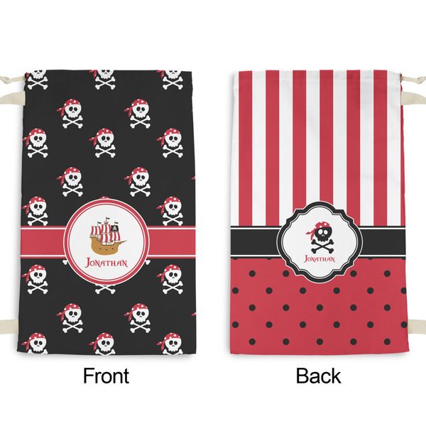 Pirate Small Laundry Bag - Front & Back View