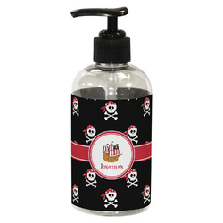 Pirate Plastic Soap / Lotion Dispenser (8 oz - Small - Black) (Personalized)