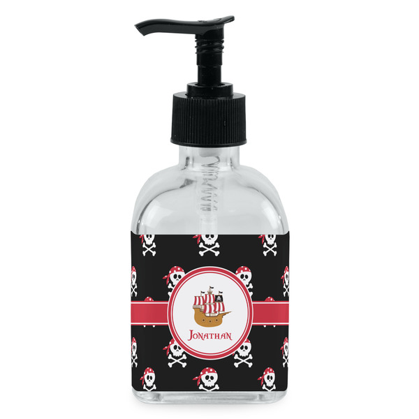 Custom Pirate Glass Soap & Lotion Bottle - Single Bottle (Personalized)