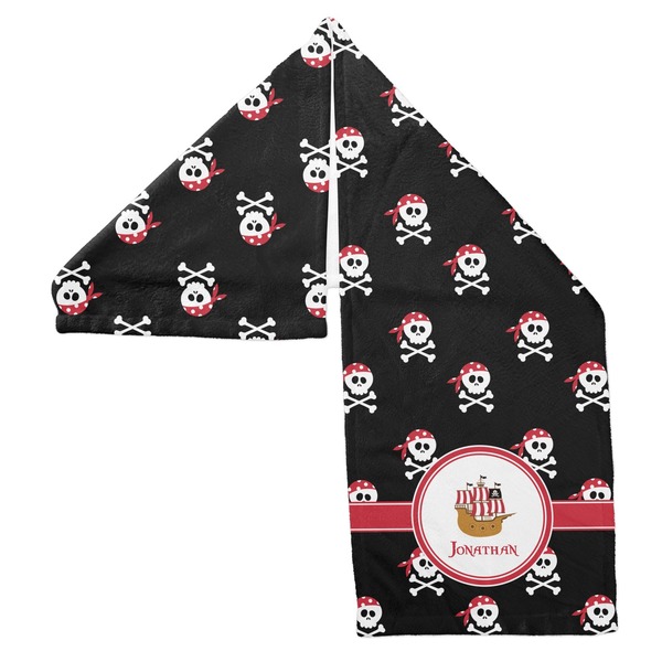 Pirate Sports Towel Folded - Both Sides Showing