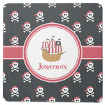 Pirate Square Rubber Backed Coaster (Personalized)