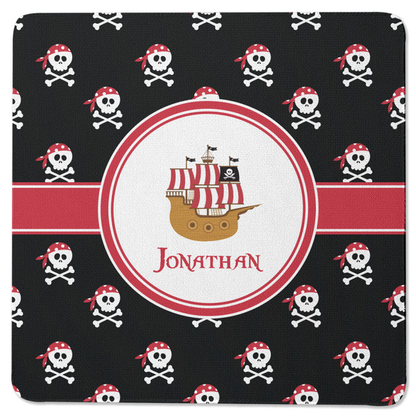 Pirate Square Coaster Rubber Back - Single
