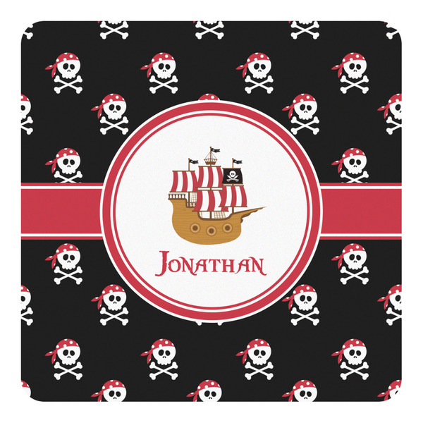 Custom Pirate Square Decal - XLarge (Personalized)