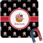 Pirate Square Fridge Magnet (Personalized)