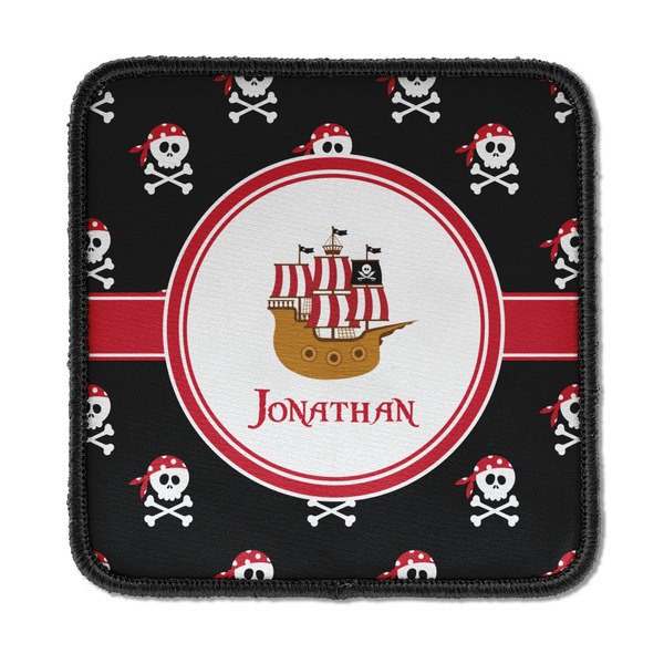 Custom Pirate Iron On Square Patch w/ Name or Text