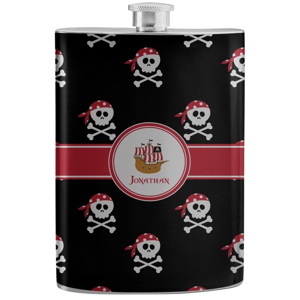 Custom Pirate Stainless Steel Flask (Personalized)