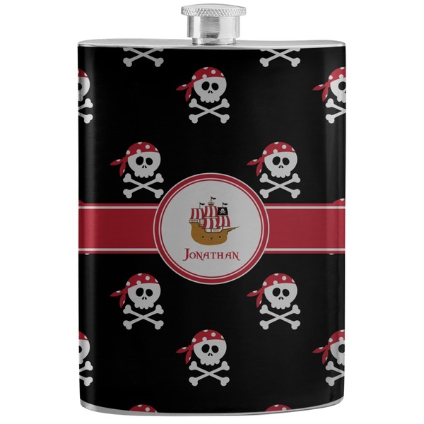 Custom Pirate Stainless Steel Flask (Personalized)