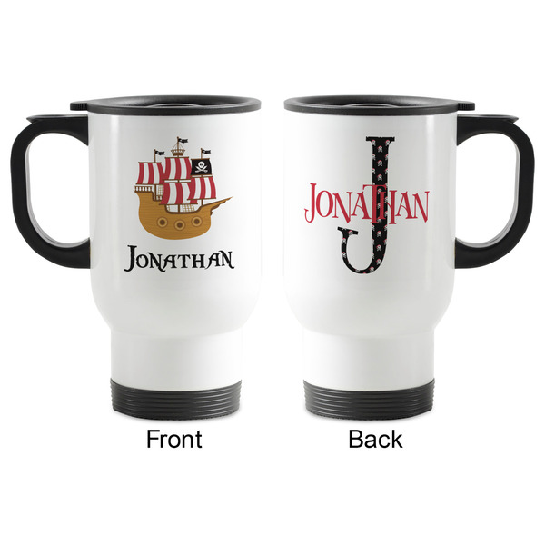 Pirate Stainless Steel Travel Mug with Handle - Apvl