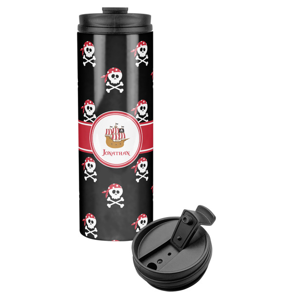 Custom Pirate Stainless Steel Skinny Tumbler (Personalized)