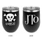 Pirate Stainless Wine Tumblers - Black - Double Sided - Approval