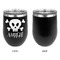 Pirate Stainless Wine Tumblers - Black - Single Sided - Approval