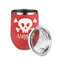 Pirate Stainless Wine Tumblers - Coral - Double Sided - Alt View