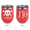 Pirate Stainless Wine Tumblers - Coral - Double Sided - Approval