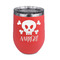 Pirate Stemless Stainless Steel Wine Tumbler - Coral - Single Sided (Personalized)