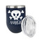 Pirate Stainless Wine Tumblers - Navy - Single Sided - Alt View