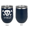 Pirate Stainless Wine Tumblers - Navy - Single Sided - Approval