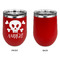 Pirate Stainless Wine Tumblers - Red - Single Sided - Approval