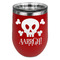 Pirate Stemless Stainless Steel Wine Tumbler - Red - Single Sided (Personalized)