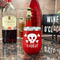 Pirate Stainless Wine Tumblers - Red - Single Sided - In Context