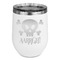 Pirate Stainless Wine Tumblers - White - Double Sided - Front