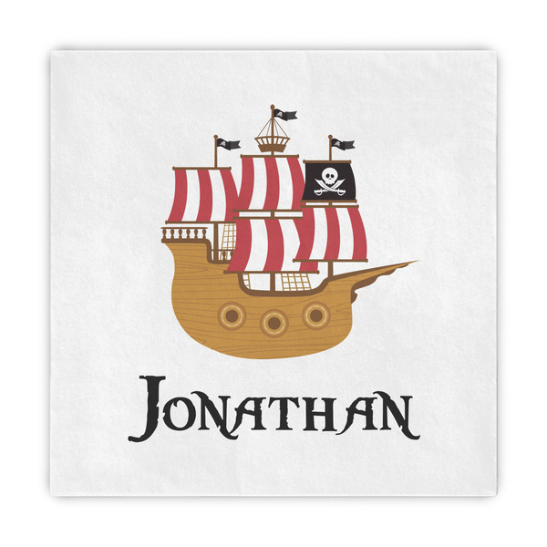 Custom Pirate Decorative Paper Napkins (Personalized)