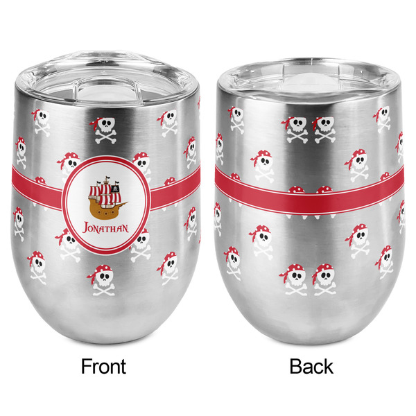 Pirate Stemless Wine Tumbler - Full Print - Approval