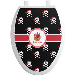 Pirate Toilet Seat Decal - Elongated (Personalized)