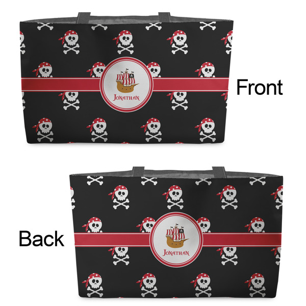 Pirate Tote w/Black Handles - Front & Back Views