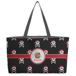 Pirate Beach Totes Bag - w/ Black Handles (Personalized)