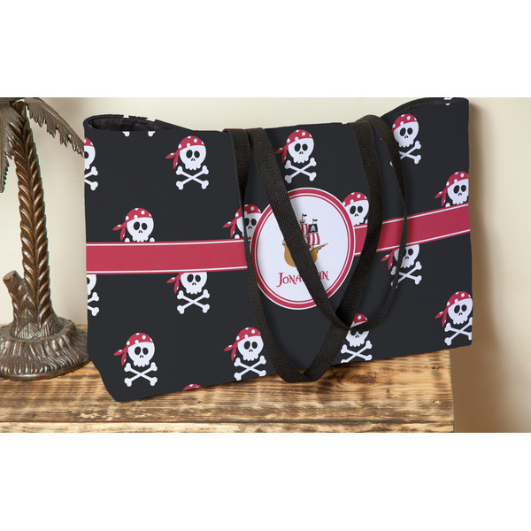 Pirate Tote w/Black Handles - Lifestyle View