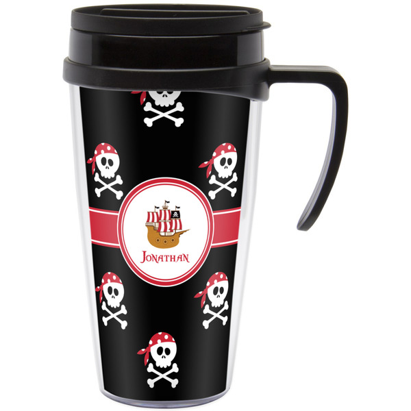 Custom Pirate Acrylic Travel Mug with Handle (Personalized)