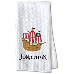 Pirate Kitchen Towel - Waffle Weave - Partial Print (Personalized)