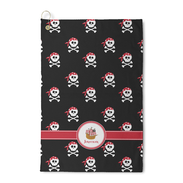 Custom Pirate Waffle Weave Golf Towel (Personalized)