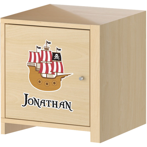 Pirate Wall Graphic on Wooden Cabinet