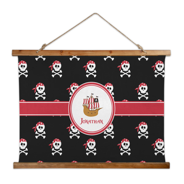Custom Pirate Wall Hanging Tapestry - Wide (Personalized)