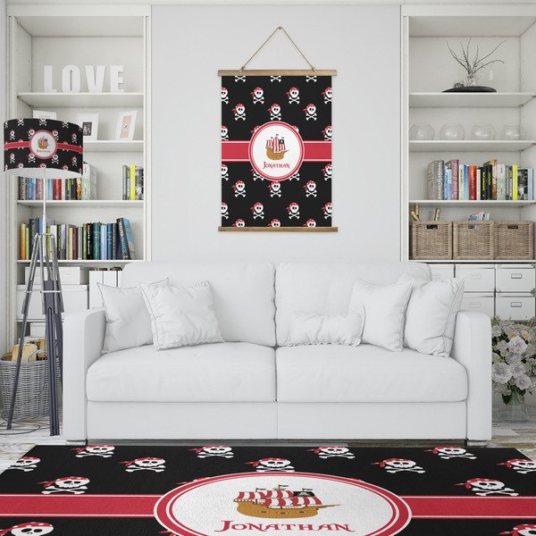 Pirate Wall Hanging Tapestry - Portrait - IN CONTEXT